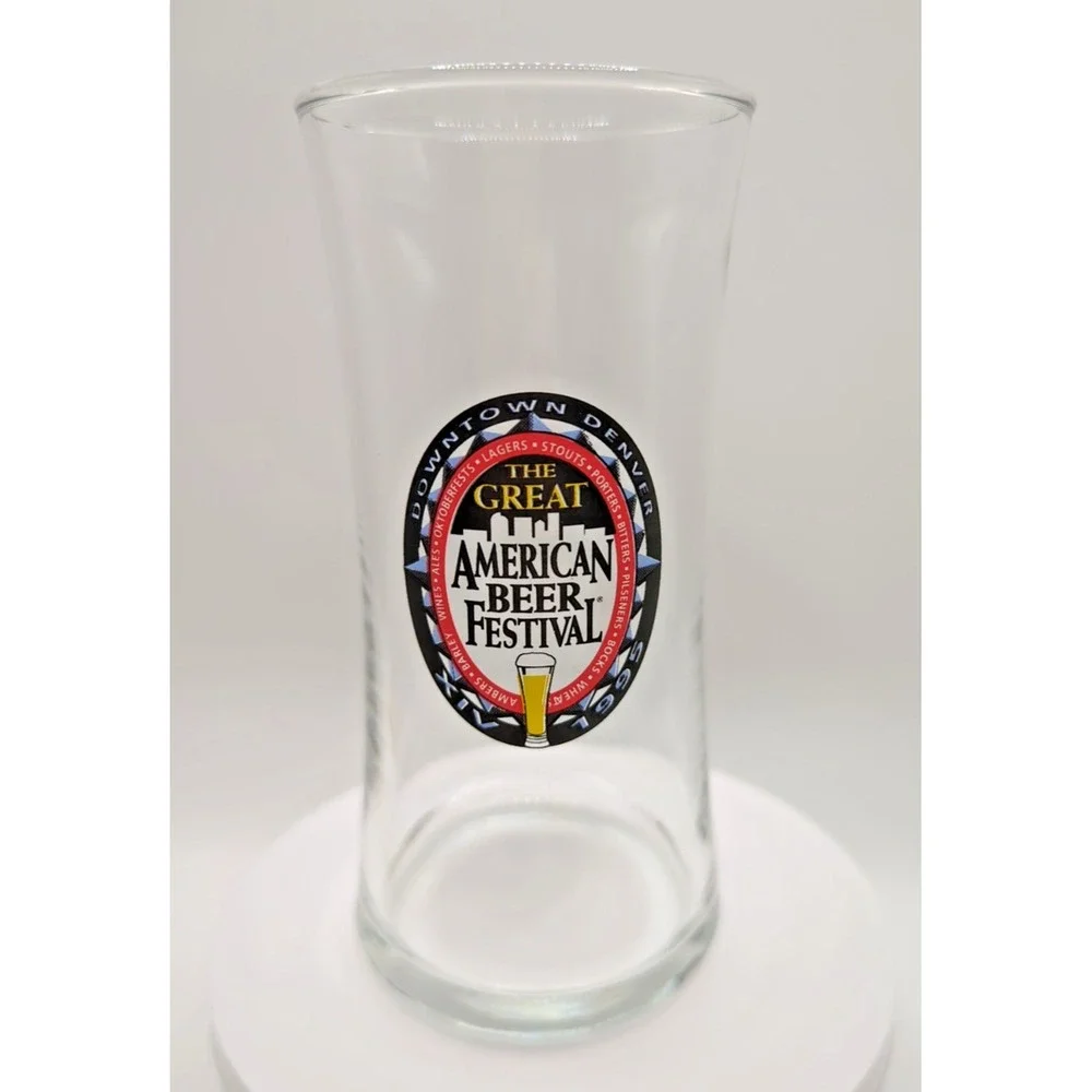 1995 Great American Beer Festival Denver XIV Taster Glass GABF Vintage 14th